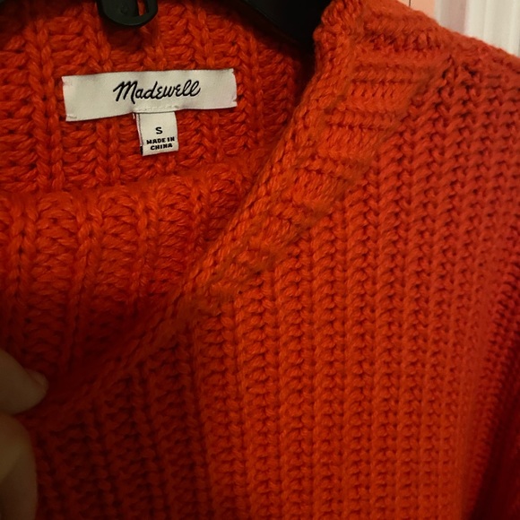 MADEWELL RED MOCK-NECK SWEATER - Picture 4 of 8
